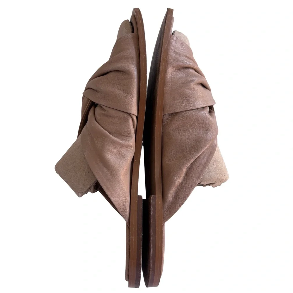 Saint G Women’s Tan Leather Sandals Sz 39